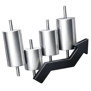 Icon of a 3D candlestick trading chart on the Sterloise about page